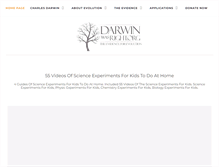 Tablet Screenshot of darwinwasright.org